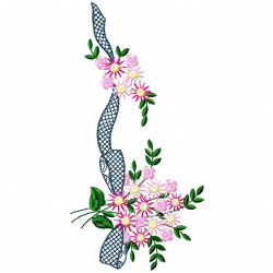 Daisy Flower Embroidery Design 7